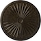 Ekena Millwork Leandros Ceiling Medallion (Canopies up to 5"), 33 1/8"OD x 3 1/2"ID x 1 3/8"P, Stone Hearth Crackle CM33LESHC - alternate 1